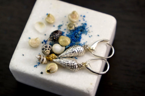 Sea Shell Earrings – Handmade Sterling Silver Shell Jewelry With